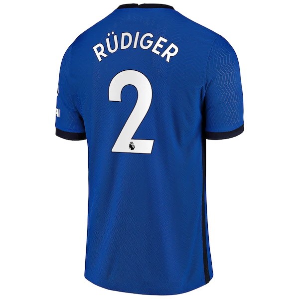 Trikot Chelsea NO.2 Rudiger Heim 2020-21 Blau Fussballtrikots Günstig
